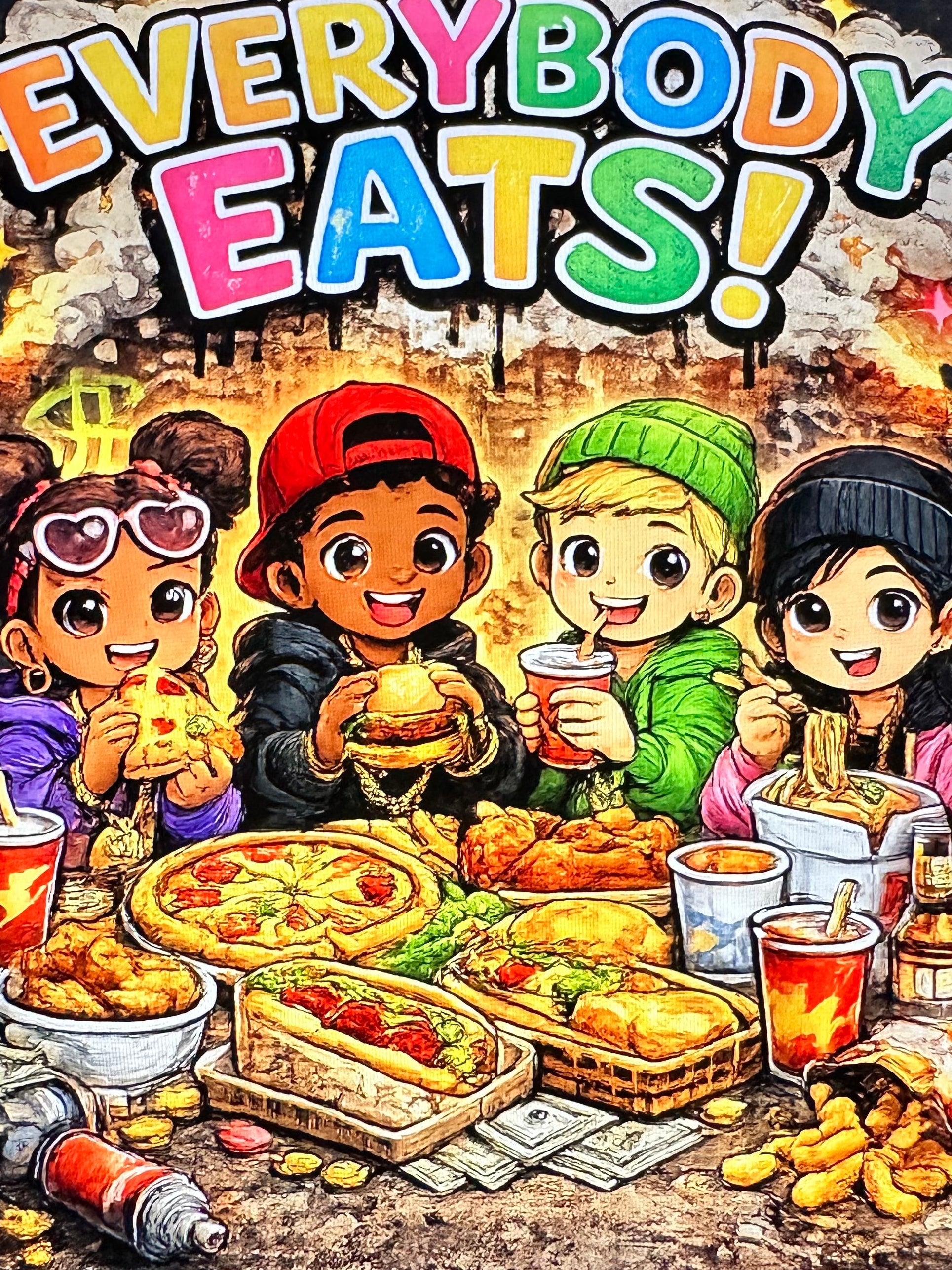 Everybody Eats adult long sleeve