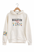 Adult Off-White Rizzem with the Tism hoodie