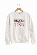 Adult Off-White Rizzem with the Tism Sweatshirt